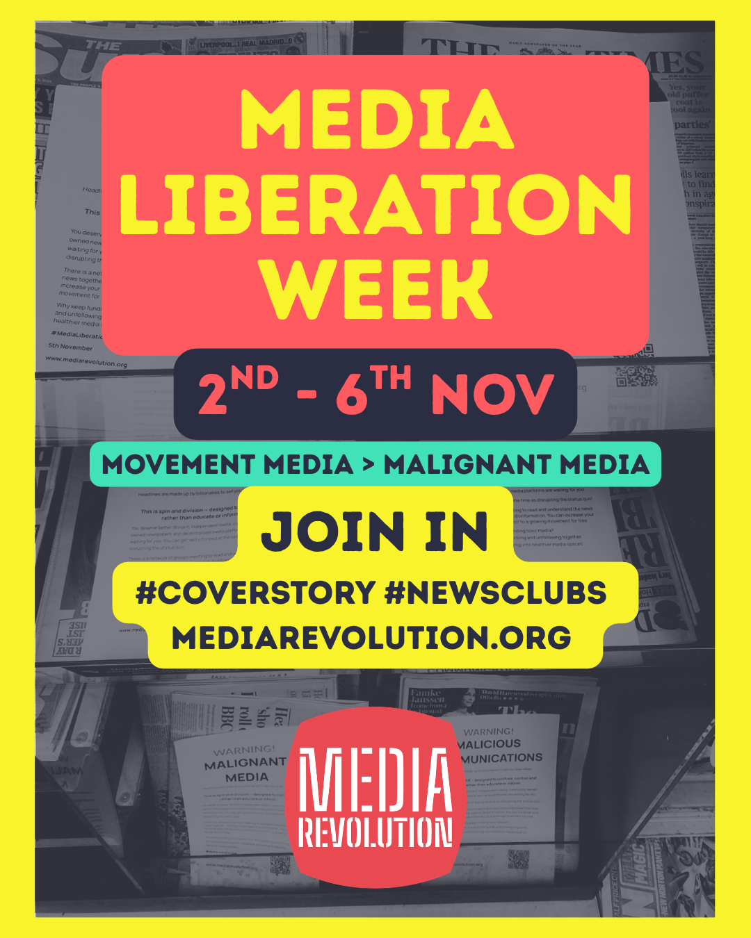 Media Liberation Week 2nd to 6th November 2026